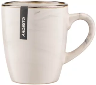 Чашка Ardesto Marmo, 360мл, кераміка, бежевий