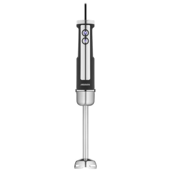 Блендер Ardesto погружной 1000Вт, 7в1, чаша-2000мл, насадка для нарезания кубиками, черно-серебристый