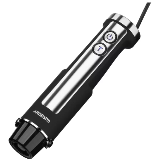 Блендер Ardesto погружной 1000Вт, 7в1, чаша-2000мл, насадка для нарезания кубиками, черно-серебристый