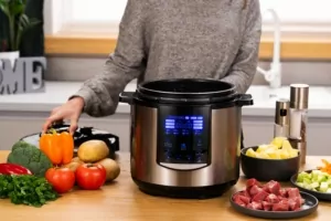 Ardesto pressure cooker, 900W, bowl-6l, electronic control, recipes book, iron/plastic, silver