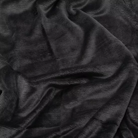 Плед Ardesto Flannel, 200×220см, 100% полиэстер, темно-серый