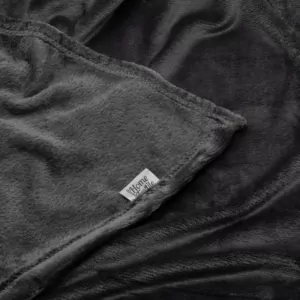 Плед Ardesto Flannel, 200×220см, 100% полиэстер, темно-серый