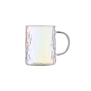 Набор чашек Ardesto Shine mix, 260мл, 4шт, боросиликатное стекло, прозрачный, золотистый, серый, перламутровый