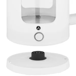 Ardesto Electric Kettle 1.5L, glass+plastic, white