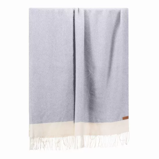 Плед ARDESTO Leonardo Bianco, 140×200см, 100% шерсть, голубой