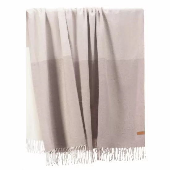 Ardesto Blanket Leonardo Moon, 140x200cm, 5% cashemere, 40% wool, 35% acrylic, 20% poly, beige