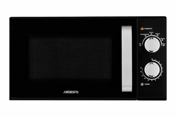 ARDESTO Мікрохвильова піч, 23л, мех.управл., 900Вт, відкр.ручкою, чорний