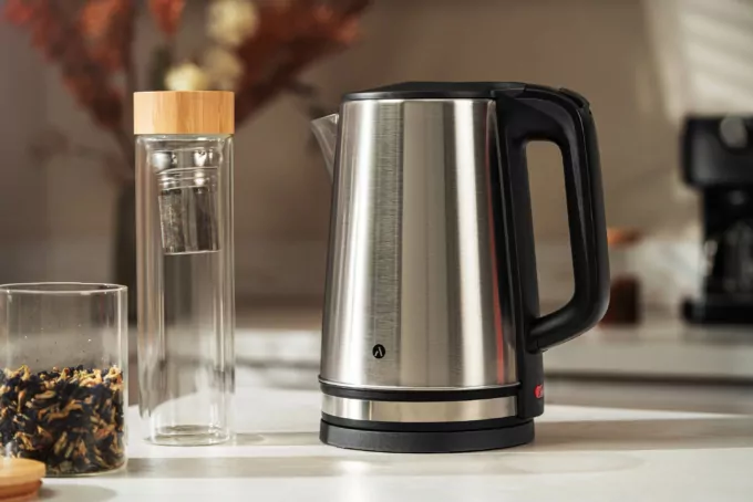 Ardesto Electric Kettle 2.2L, metal, silver