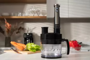 Блендер Ardesto погружной 1000Вт, 7в1, чаша-2000мл, насадка для нарезания кубиками, черно-серебристый