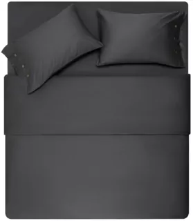 Простирадло на резинці Ardesto Mix&Match Premium, 180×200+30см, 100% бавовна, сатин, сірий