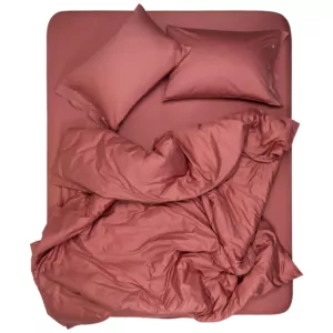 Простынь на резинке Ardesto Mix&Match, 160х200+30см, 100% хлопок, сатин, коричневый светлый