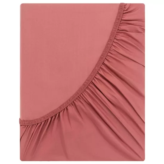 Простынь на резинке Ardesto Mix&Match, 160х200+30см, 100% хлопок, сатин, коричневый светлый