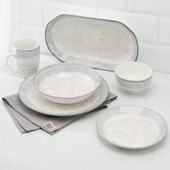 Mug ARDESTO Siena, 360ml, porcelain, white-gray