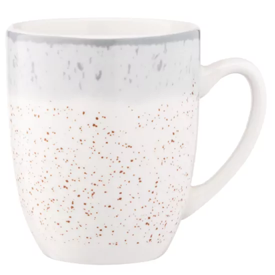 Mug ARDESTO Siena, 360ml, porcelain, white-gray
