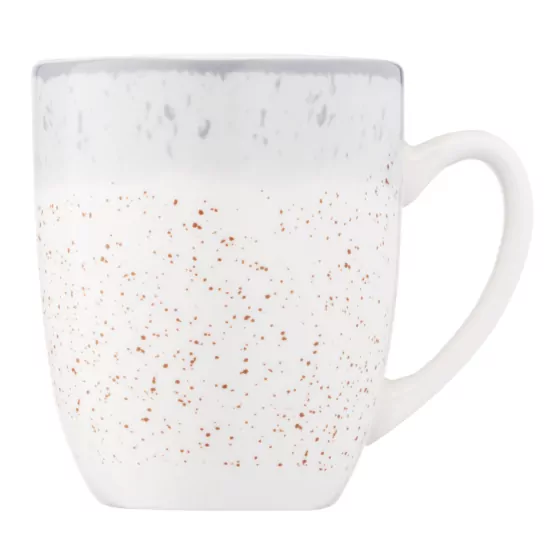 Mug ARDESTO Siena, 360ml, porcelain, white-gray