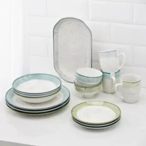 Чашка Ardesto Siena, 360мл, фарфор, бело-зеленый