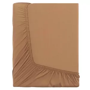 Простирадло на резинці Ardesto Mix&Match, 180×200+30см, 100% бавовна, сатин, коричневий