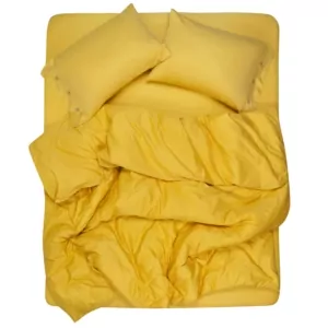 Простирадло Ardesto Mix&Match, 240×260см, 100% бавовна, сатин, жовтий