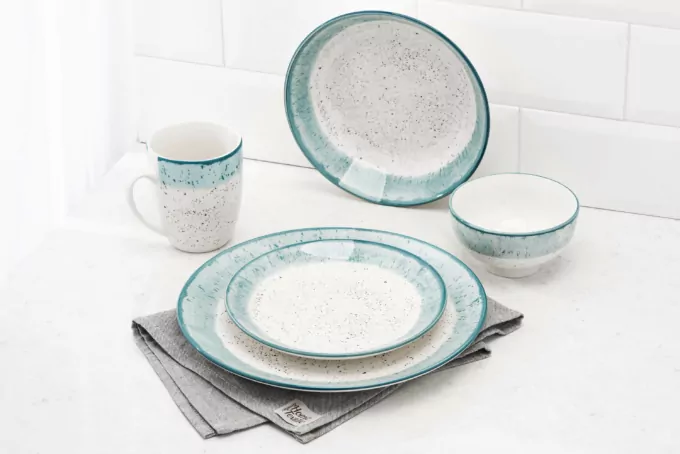 Ardesto Dessert plate Siena, 19cm, porcelain, white