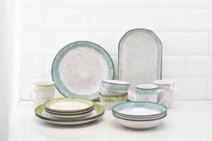 Ardesto Dessert plate Siena, 19cm, porcelain, white