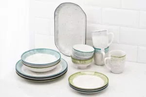 Ardesto Dessert plate Siena, 19cm, porcelain, white