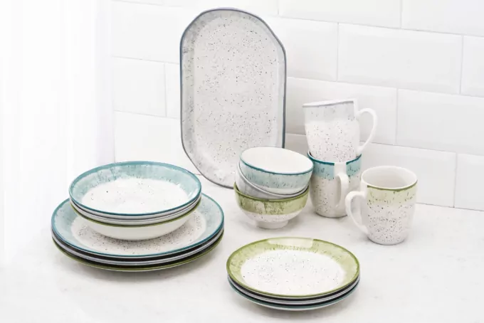 Ardesto Dessert plate Siena, 19cm, porcelain, white