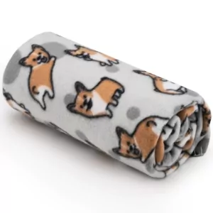 Плед Ardesto Fleece, 130×160см, 100% полиэстер, корги