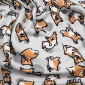 Плед Ardesto Fleece, 130×160см, 100% полиэстер, корги