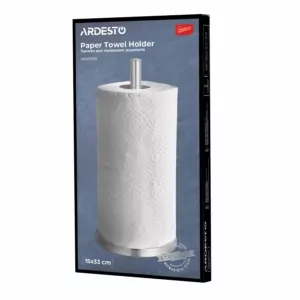 ARDESTO Paper Towel Holder Gemini 15х33cm, stainless steel