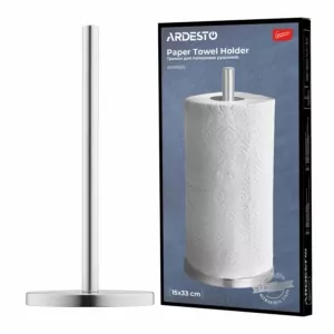 ARDESTO Paper Towel Holder Gemini 15х33cm, stainless steel