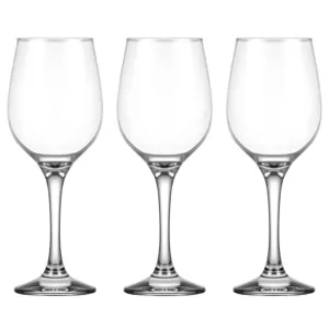 ARDESTO Wine glasses set Gloria 395ml, 3pcs, glass, transparent
