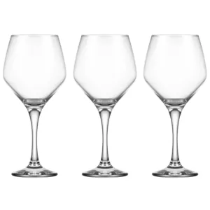 Набір келихів для вина Ardesto Loreto 440мл, 3шт, скло, прозорий