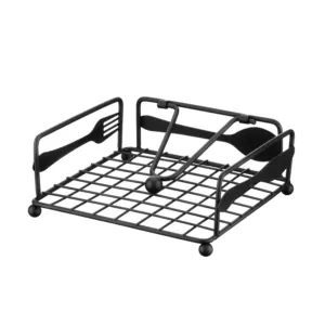 ARDESTO Napkin holder Midori 18х18х7cm, metal, black