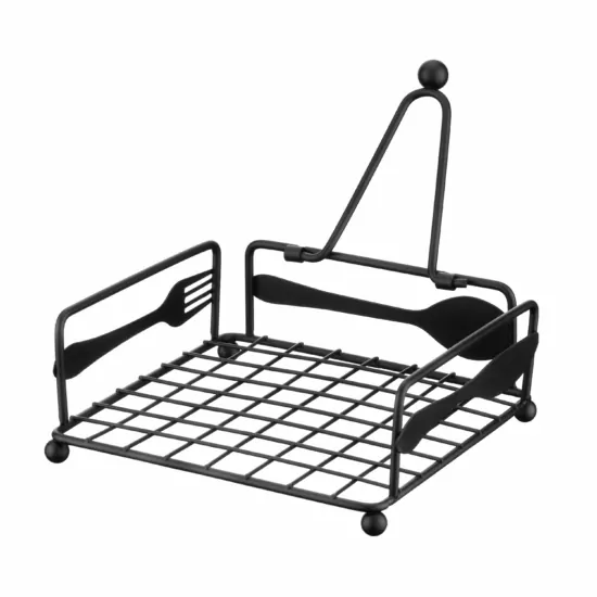 ARDESTO Napkin holder Midori 18х18х7cm, metal, black