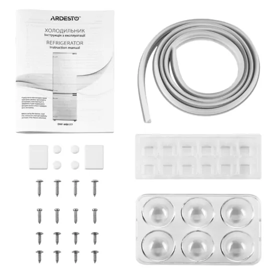Холодильник ARDESTO вбуд. з нижн. мороз., 177×54.5×54, xолод.відд.-180л, мороз.відд.-68л, 2дв., А+, NF, білий