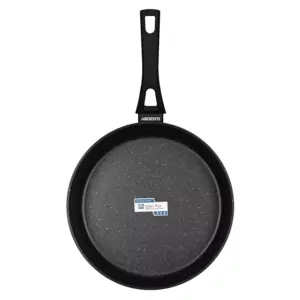 Ardesto Deep Fry pan with lid Gemini Livorno, 28cm, aluminium, black