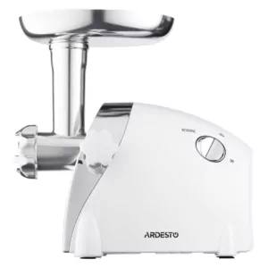 Meat grinder Ardesto, 2000W, prod.-1.9kg/min, 3 cutting plates+for sausag.plates, 3 vegetable slicer, plastik, black-silver