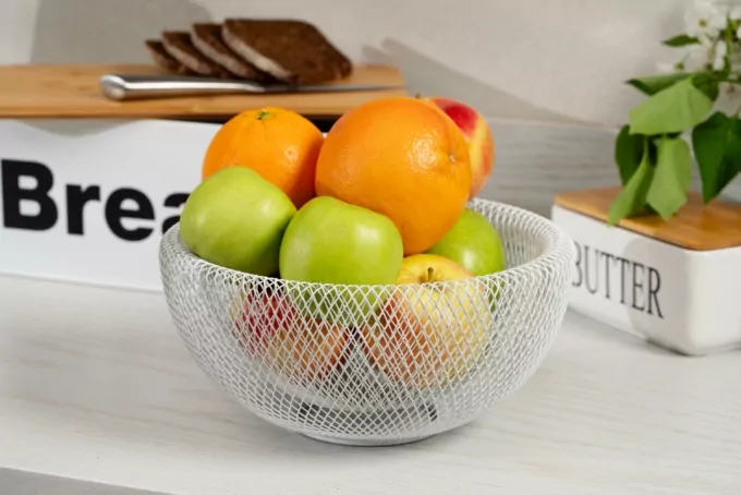 Корзина  Ardesto Midori 25х25х12см, металл, белый