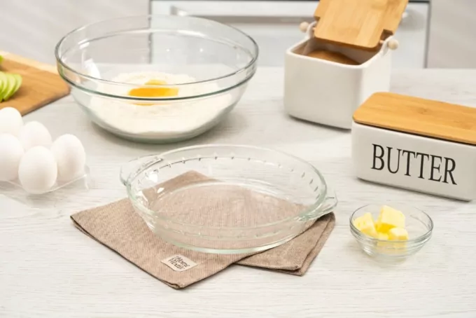 Ardesto Baking pan Black Mars, 22х4.5cm, borosilicate glass, round, transparent
