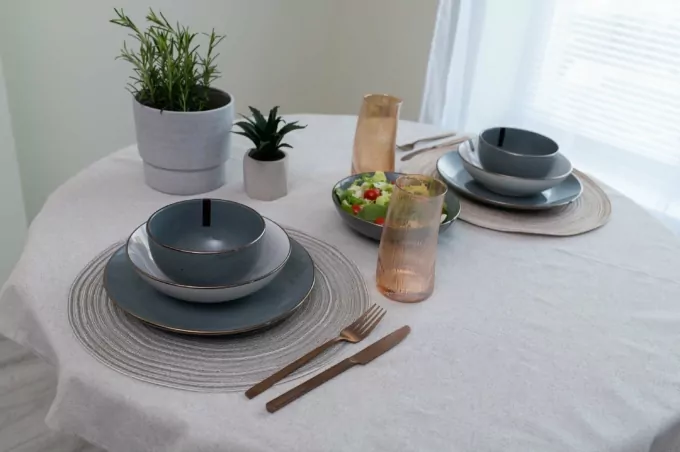 ARDESTO Килимок сервірувальний круглий 38 см, Grey