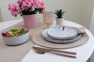 Тарілка десертна Ardesto Marmo, 19см, кераміка, білий