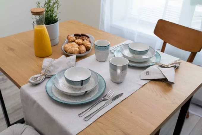 Ardesto Soup plate  Siena, 20cm, porcelain, white