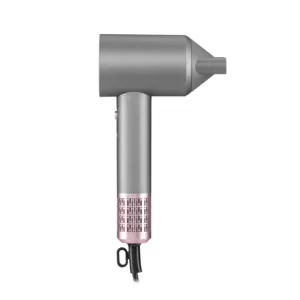 Фен Ardesto Pink Touch, 1600Вт, 2 швидкості, 3темп.режими, іонізація, дифузор, магнітні насадки, сірий+рожевий