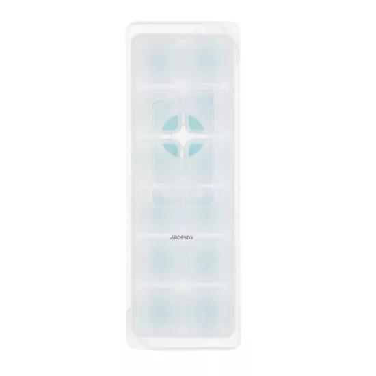 Форма для льда с крышкой Ardesto Fresh, 26х9.5х3.5см, силикон, пластик, синий