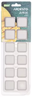 Форма для льоду з кришкою Ardesto Fresh, 26х9.5х3.5см, силікон, пластик, бежевий