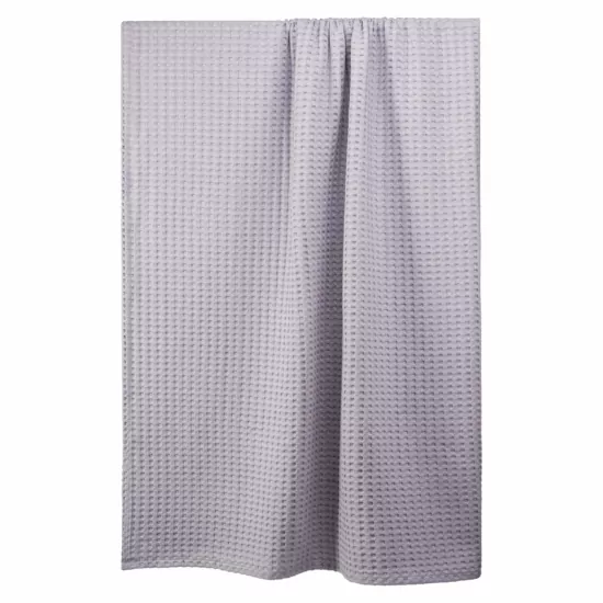 Плед Ardesto Pique 220×230см, 100% хлопок, серый светлый