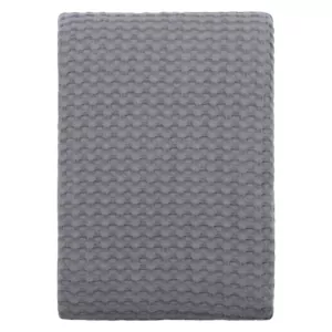 Плед Ardesto Pique 220×230см, 100% хлопок, серый