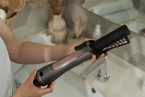 Ardesto Hair Dryer Brush Pink Touch, 1200W, 2 speeds, 2 temperature settings, ionization, LED-display, 4 attachments, gray+pink