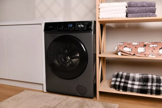 Washer-dryer ARDESTO front load Black Mars, 10(6)kg, 1400, A+++, 60cm, display, steam, inverter, silver