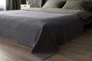 Плед Ardesto Pique 220×230см, 100% хлопок, серый